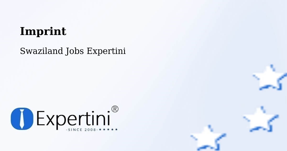 Imprint – Swaziland - Swaziland Jobs Expertini
